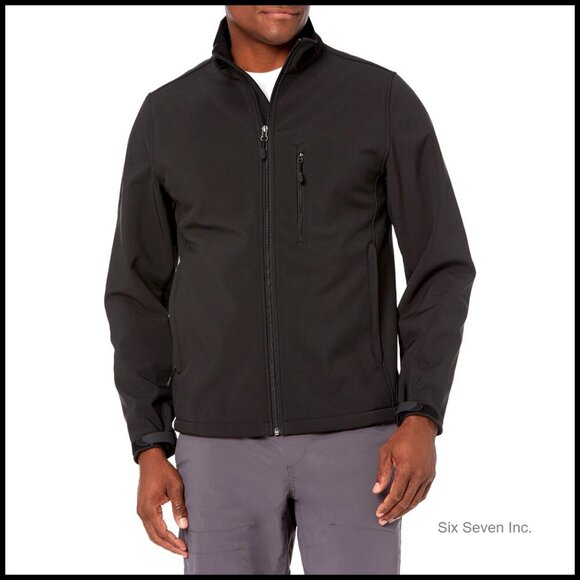 Other - Men's Water-Resistant Softshell Jacket Classic Fit Performance Active Wear